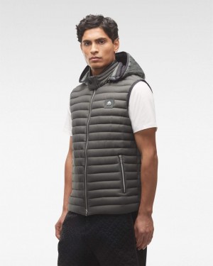 Moose Knuckles Air Down Vest Vests Herr Grå | ULOH-84703