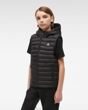 Moose Knuckles Air Down Vest Väst Barn Svarta | QTJF-73840