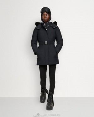 Moose Knuckles Alpharetta Jacket Jackor Dam Svarta Svarta | QDKH-87439