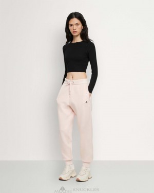 Moose Knuckles Berkley Jogger Långbyxor Dam Plaster | JTIC-75841