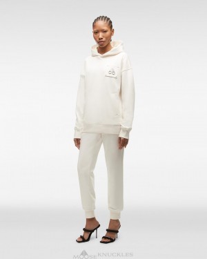 Moose Knuckles Brooklyn Hoodie Tröjor Dam Plaster | KPCH-48072