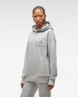 Moose Knuckles Brooklyn Hoodie Tröjor Dam Grå | EVIN-30659