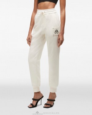 Moose Knuckles Brooklyn Jogger Långbyxor Dam Plaster | ORMB-78402