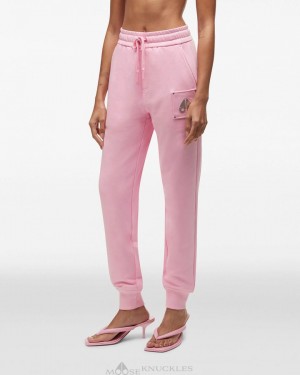 Moose Knuckles Brooklyn Jogger Långbyxor Dam Rosa | PKFR-90465