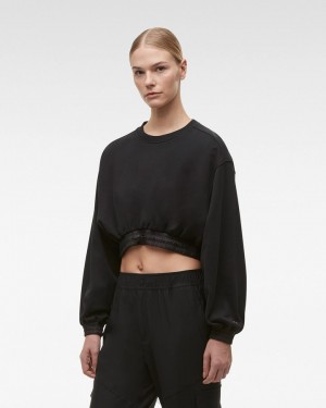 Moose Knuckles Carlaw Sweatshirt Tröjor Dam Svarta | WAQP-75608