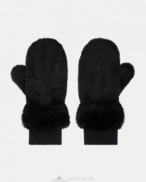 Moose Knuckles Cheever Mittens Handskar Dam Svarta | RJYQ-06143
