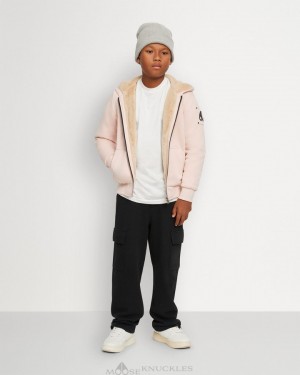 Moose Knuckles Classic Bunny Hoodie Barn Rosa | VXUR-20179
