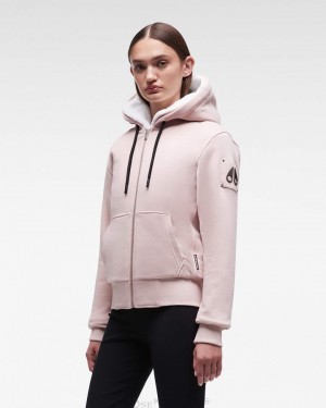 Moose Knuckles Classic Bunny Tröjor Dam Rosa Vita | CNYI-74609