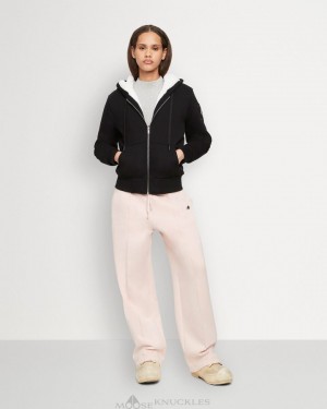 Moose Knuckles Classic Bunny Tröjor Dam Svarta Vita | IGLV-41793