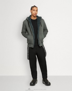 Moose Knuckles Classic Bunny Tröjor Herr Svarta | IANX-74203