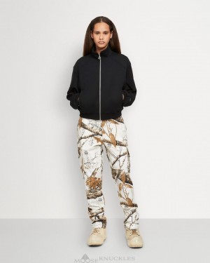 Moose Knuckles Clifton Zip Sweatshirt Tröjor Dam Svarta | PTLJ-95273
