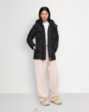Moose Knuckles Cloud 3q Jackor Dam Svarta | WBST-64039