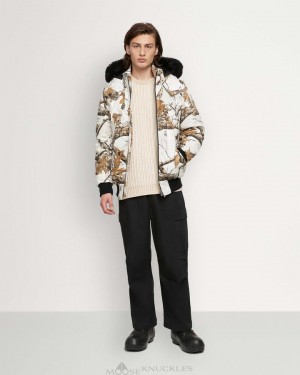 Moose Knuckles Cloud Parka Shearling Parkas Herr Svarta | HMPA-81674