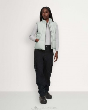 Moose Knuckles Cloud Woodridge Vest Vests Dam Shadow | RNHG-69538