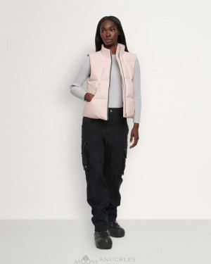 Moose Knuckles Cloud Woodridge Vest Vests Dam Rosa | PMIE-53470