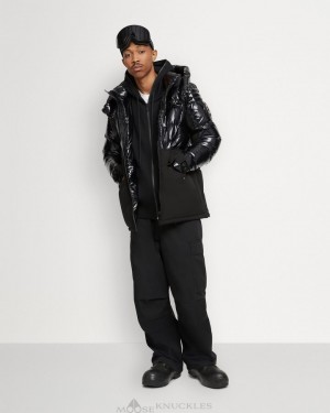 Moose Knuckles Dugald 2.0 Parkas Herr Svarta Svarta | HLMS-81479