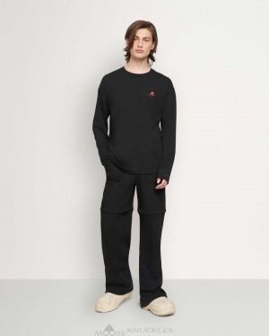 Moose Knuckles Hillpine Tee Tees Herr Svarta | POKG-30481