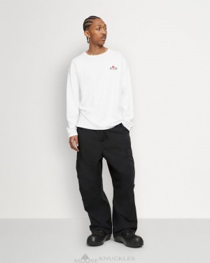 Moose Knuckles Hillpine Tee Tees Herr Vita | RVZD-34702
