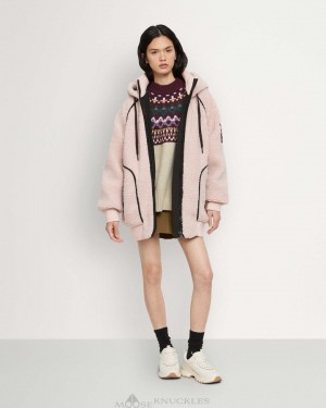 Moose Knuckles Holland Hoodie Tröjor Dam Rosa | DIPG-95823
