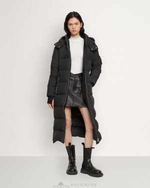 Moose Knuckles Jocada Parka Parkas Dam Svarta | GFTI-74801