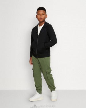 Moose Knuckles Kennedy Zip Hoodie Hoodie Barn Shark Fin | WGAS-01357