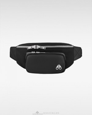 Moose Knuckles Logo Hip Pouch Väskor Dam Svarta | ZWJI-97310
