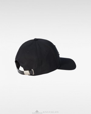 Moose Knuckles Logo Icon Cap Baseball caps Herr Svarta | VQBC-87204