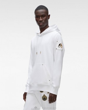 Moose Knuckles Martense Hoodie Tröjor Herr Vita | DNKW-65149