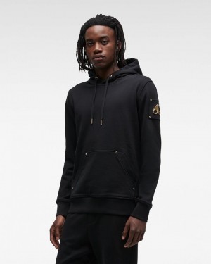 Moose Knuckles Martense Hoodie Tröjor Herr Svarta | TVLY-84213