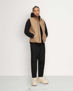 Moose Knuckles Montreal Vest Vests Herr Wood Smoke | CBMD-80749
