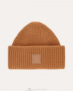 Moose Knuckles Neige Beanie Baseball caps Herr Wood Smoke | TIZO-54029