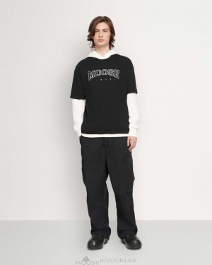 Moose Knuckles Noble Tee Tees Herr Svarta | HFGJ-23514