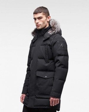 Moose Knuckles Onyx Big Ridge Parka Parkas Herr Svarta | JCSR-24317