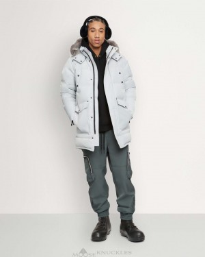 Moose Knuckles Onyx Big Ridge Parka Shearling Parkas Herr Grå | HXQT-92346