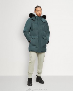 Moose Knuckles Onyx Big Ridge Parka Shearling Parkas Herr Svarta | YTZB-47063