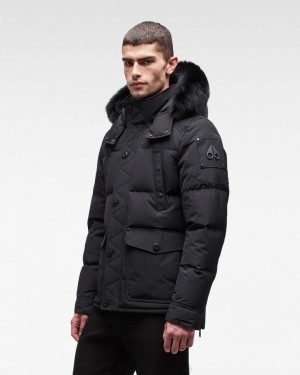 Moose Knuckles Onyx Round Island Jacket Jackor Herr Svarta Svarta | OQFL-56487