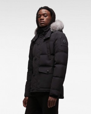 Moose Knuckles Onyx Round Island Jacket Jackor Herr Svarta | OJCW-27065