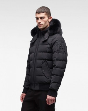 Moose Knuckles Onyx Scotchtown Bomber Bomberjacka Herr Svarta Svarta | EDWI-39071