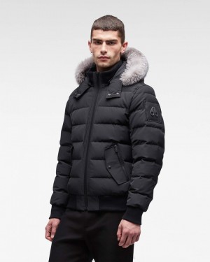 Moose Knuckles Onyx Scotchtown Bomber Bomberjacka Herr Svarta | KAZD-56439