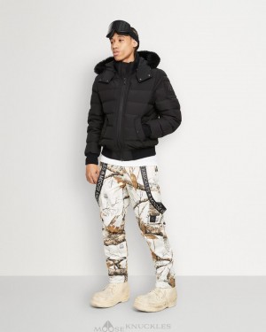 Moose Knuckles Onyx Scotchtown Bomber Shearling Bomberjacka Herr Svarta Svarta | IAEG-21954