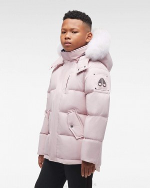 Moose Knuckles Original 3q Fur Jackor Barn Rosa | UWZB-84570