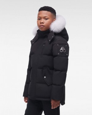 Moose Knuckles Original 3q Fur Jackor Barn Svarta | JSWZ-30682