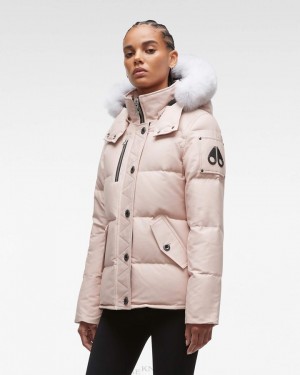 Moose Knuckles Original 3q Fur Jackor Dam Rosa | BSUF-49875