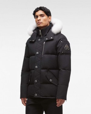 Moose Knuckles Original 3q Fur Jackor Herr Svarta | WDXO-01875