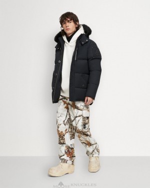Moose Knuckles Original 3q Jacket Shearling Jackor Herr Marinblå Svarta | WFBS-91725