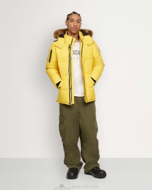 Moose Knuckles Original 3q Jacket Shearling Jackor Herr Bruna | EZRX-84620