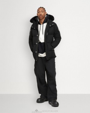 Moose Knuckles Original 3q Jacket Shearling Jackor Herr Svarta Svarta | NWUY-70852