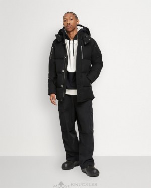 Moose Knuckles Original 3q Jackor Herr Svarta | MXPL-62901