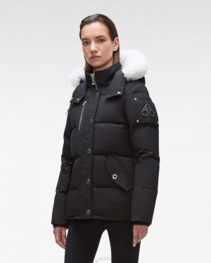 Moose Knuckles Original 3q Shearling Jackor Dam Marinblå Svarta | ZBPS-06723