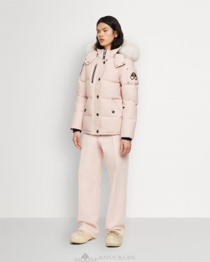 Moose Knuckles Original 3q Shearling Jackor Dam Rosa | XQJN-49618